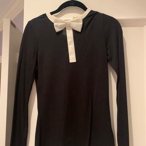 Yes Baker Black Bow Blouse